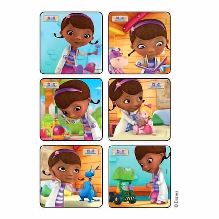 Disney 75 per Pack Doc McStuffins Sticker 2-1/2 Inch 1500P